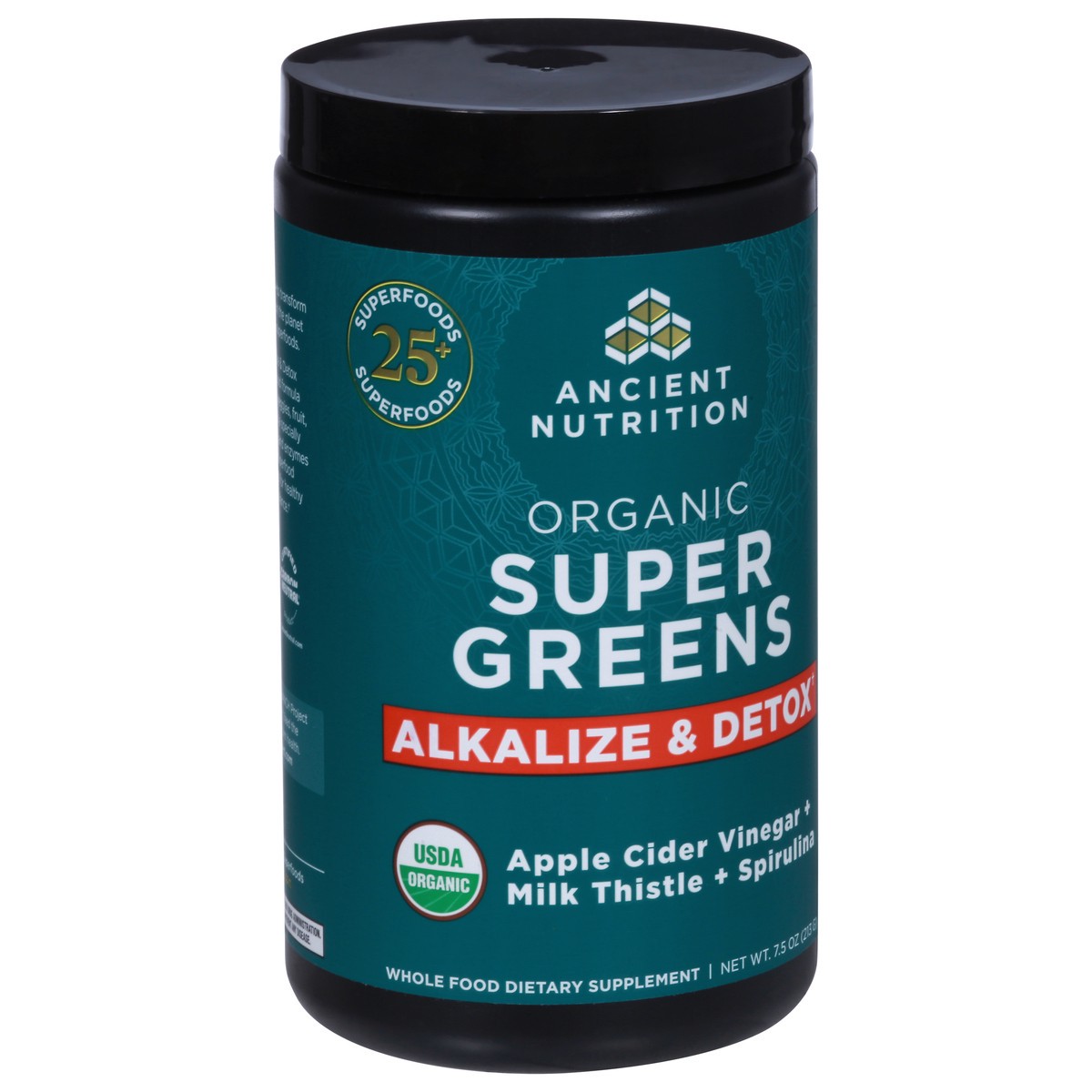 slide 7 of 10, Ancient Nutrition Organic Supergreens Alkalize & Detox, 7.5 oz