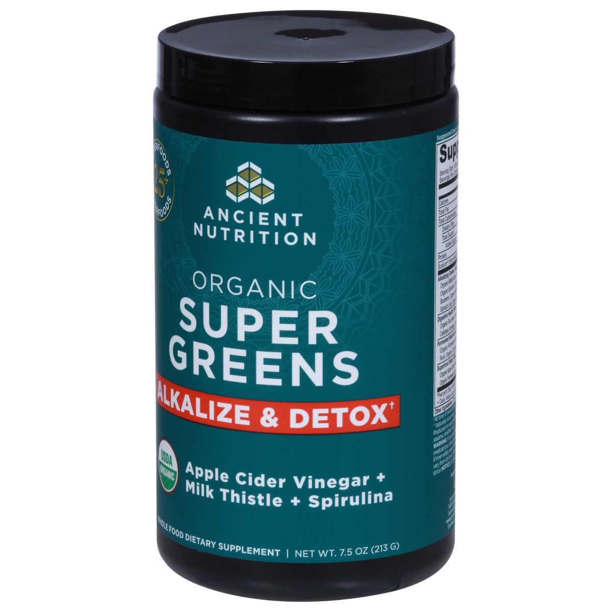 slide 6 of 10, Ancient Nutrition Organic Supergreens Alkalize & Detox, 7.5 oz