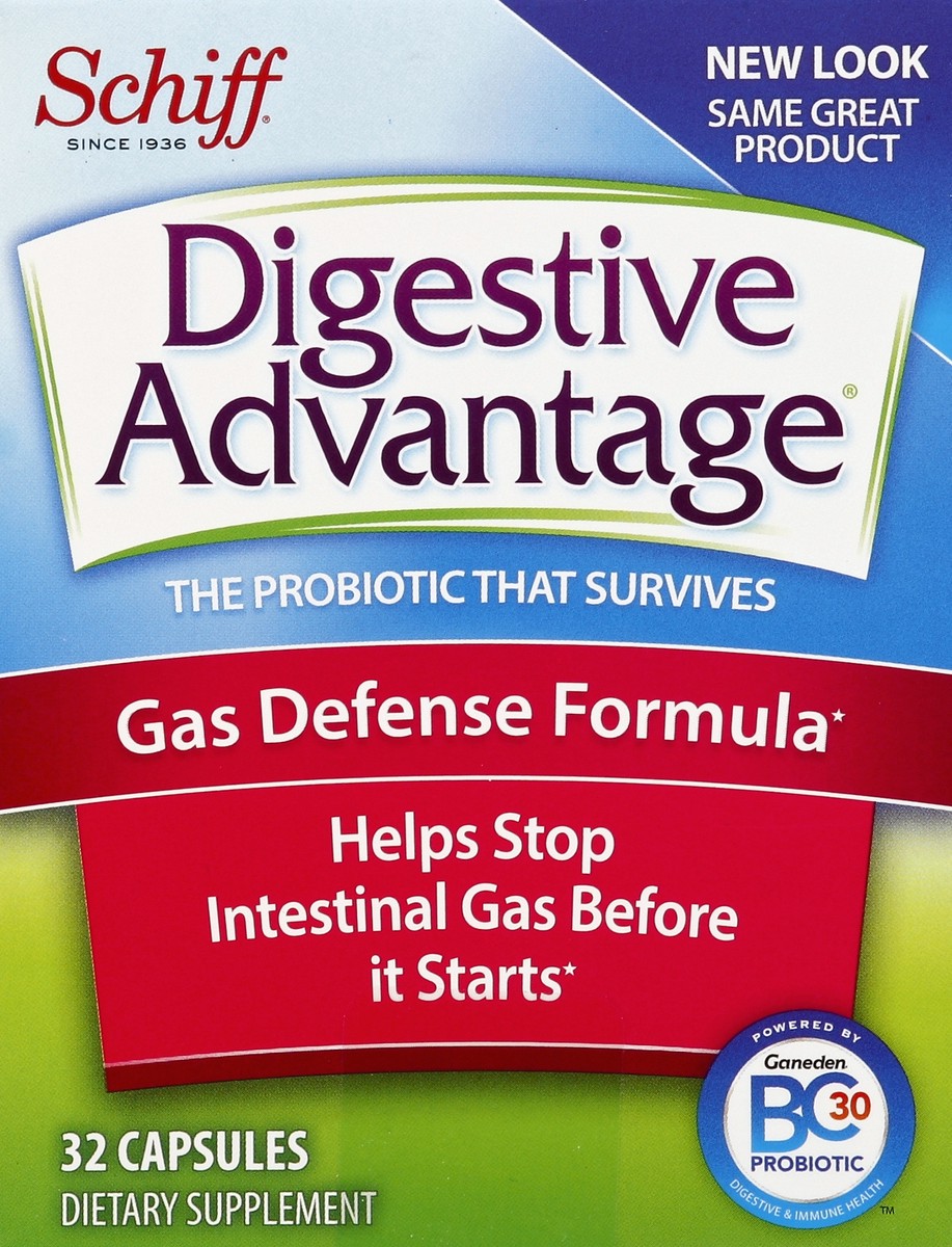 slide 2 of 6, Digestive Advantage Gas Defense Formula 32 ea, 32 ct