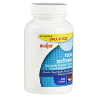 slide 3 of 29, Meijer Stool Softener Docusate Sodium 2 Tone Softgel, 100mg, 400 ct