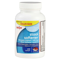 slide 21 of 29, Meijer Stool Softener Docusate Sodium 2 Tone Softgel, 100mg, 400 ct