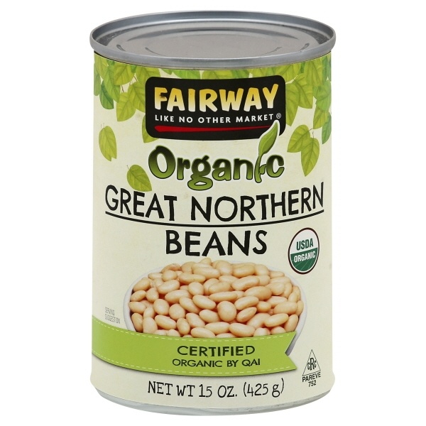 slide 1 of 1, Fairway Organic Beans Northrn, 15 oz