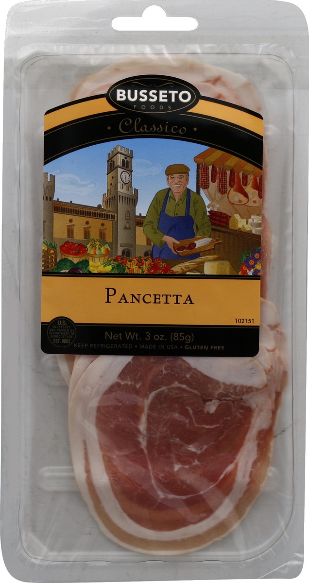 slide 1 of 3, Busseto Foods Pancetta Sliced, 3 oz