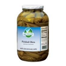 slide 1 of 1, Bay Valley BAYVALLEY Okra Pickled Whole Mild 15 Ct., 64 oz