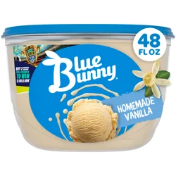 Blue Bunny Premium Homemade Vanilla Frozen Dessert, 48 fl oz