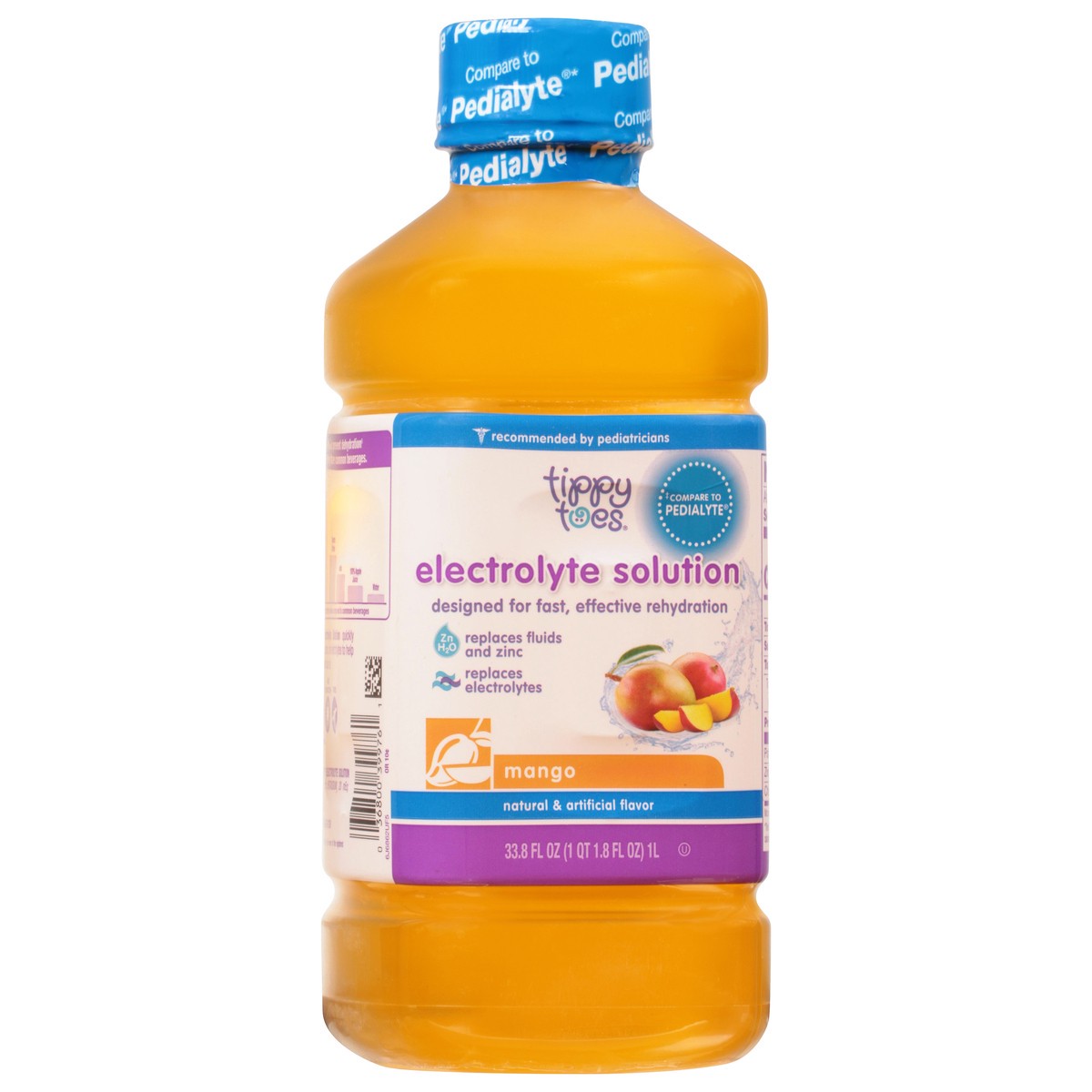 slide 9 of 9, Tippy Toes Mango Electrolyte Solution 33.8 fl oz, 33.8 fl oz