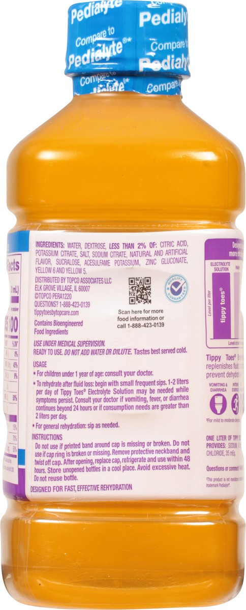 slide 4 of 9, Tippy Toes Mango Electrolyte Solution 33.8 fl oz, 33.8 fl oz