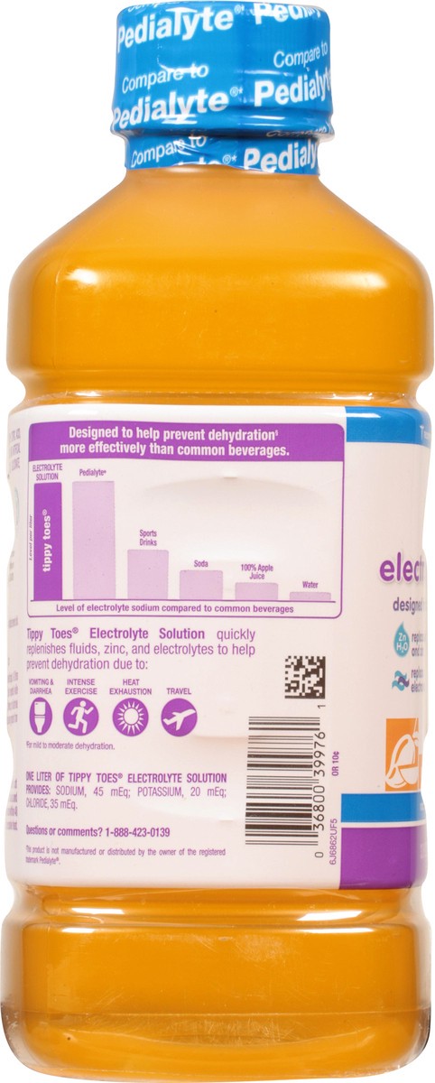 slide 6 of 9, Tippy Toes Mango Electrolyte Solution 33.8 fl oz, 33.8 fl oz