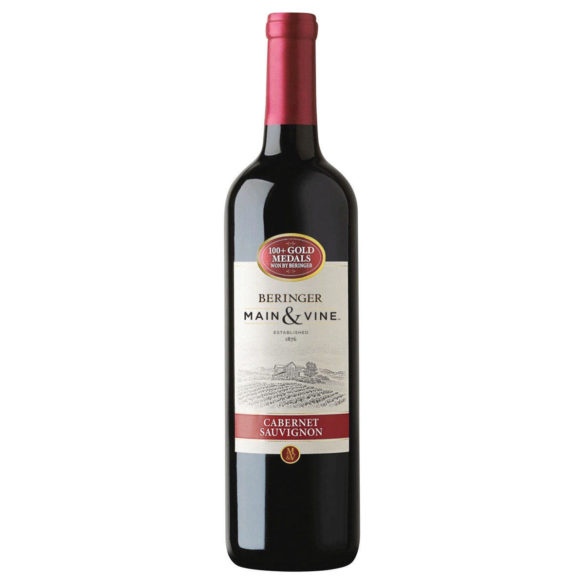slide 1 of 2, Beringer Main & Vine Cabernet Sauvignon, Red Wine, 750ml, 750 ml