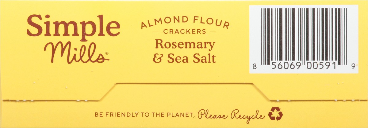 slide 11 of 14, Simple Mills Almond Flour Rosemary & Sea Salt Crackers Family Size 7 oz, 1 ct
