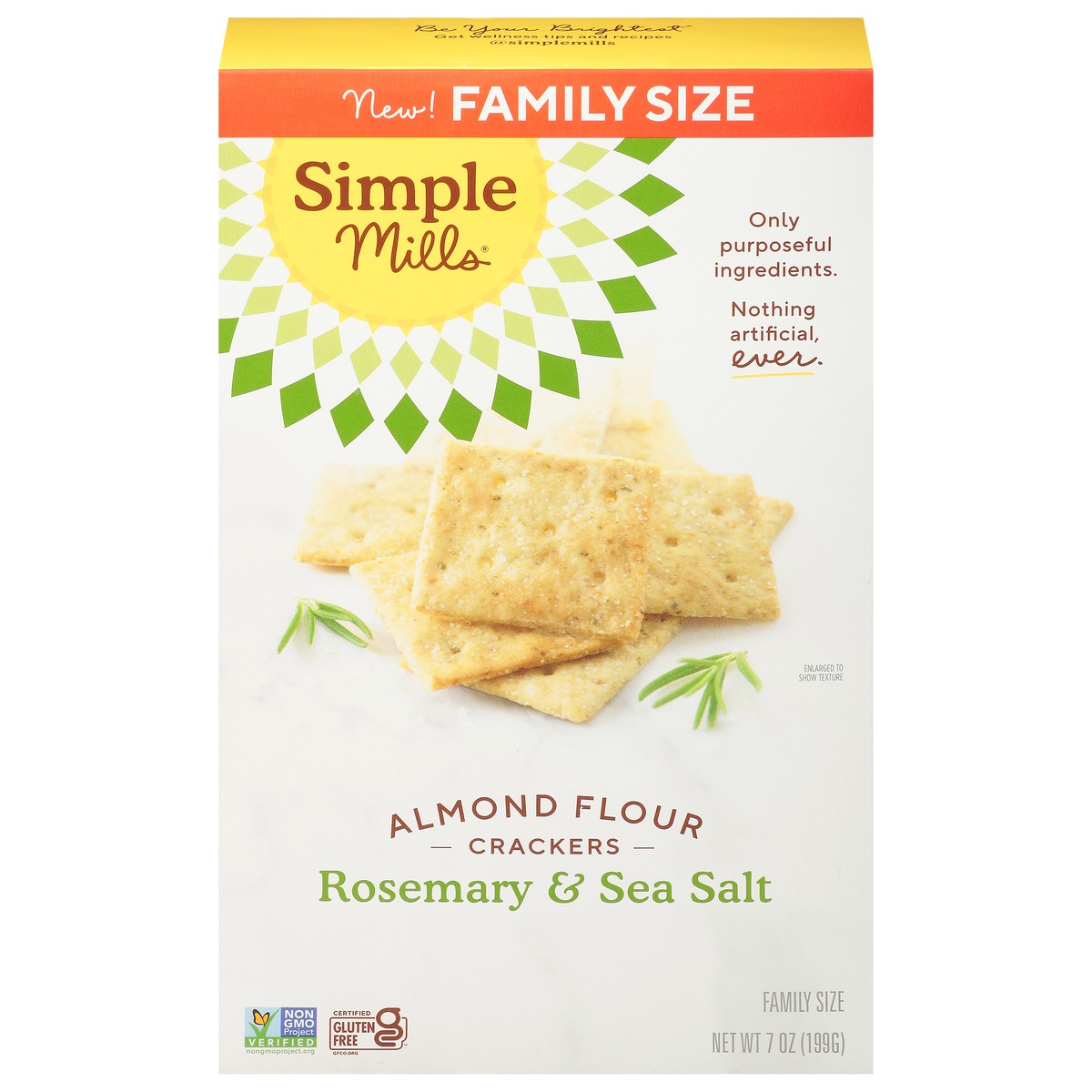 slide 1 of 14, Simple Mills Smills Crckrrmaryalm/Flr Famly, 1 ct