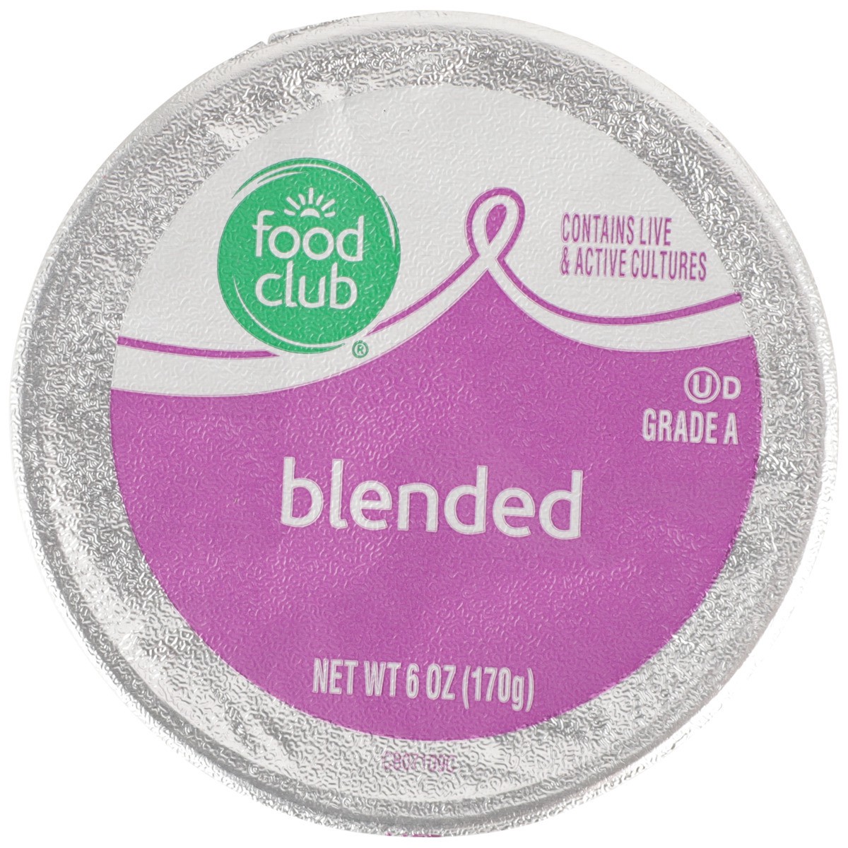 slide 5 of 9, Food Club Lemon Blended Lowfat Yogurt, 6 oz