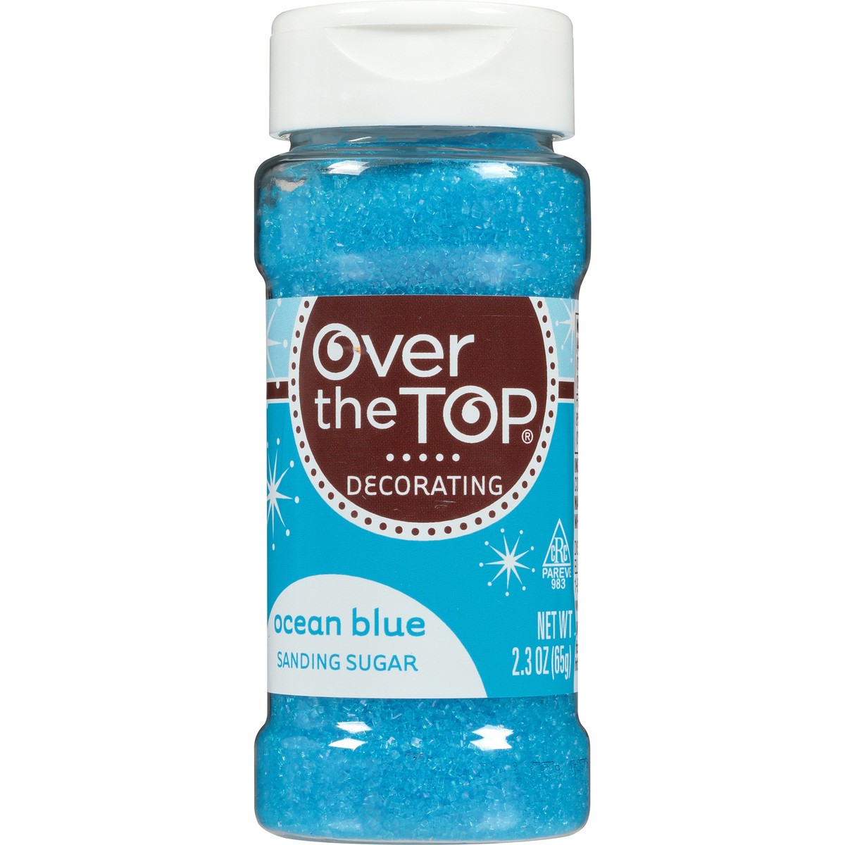 slide 10 of 15, Over The Top Ocean Blue Sanding Sugar, 2.3 oz
