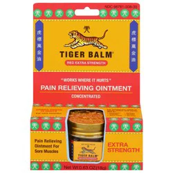 Tiger Balm Red Extra Strength Pain Relieving Ointment 0.63 oz