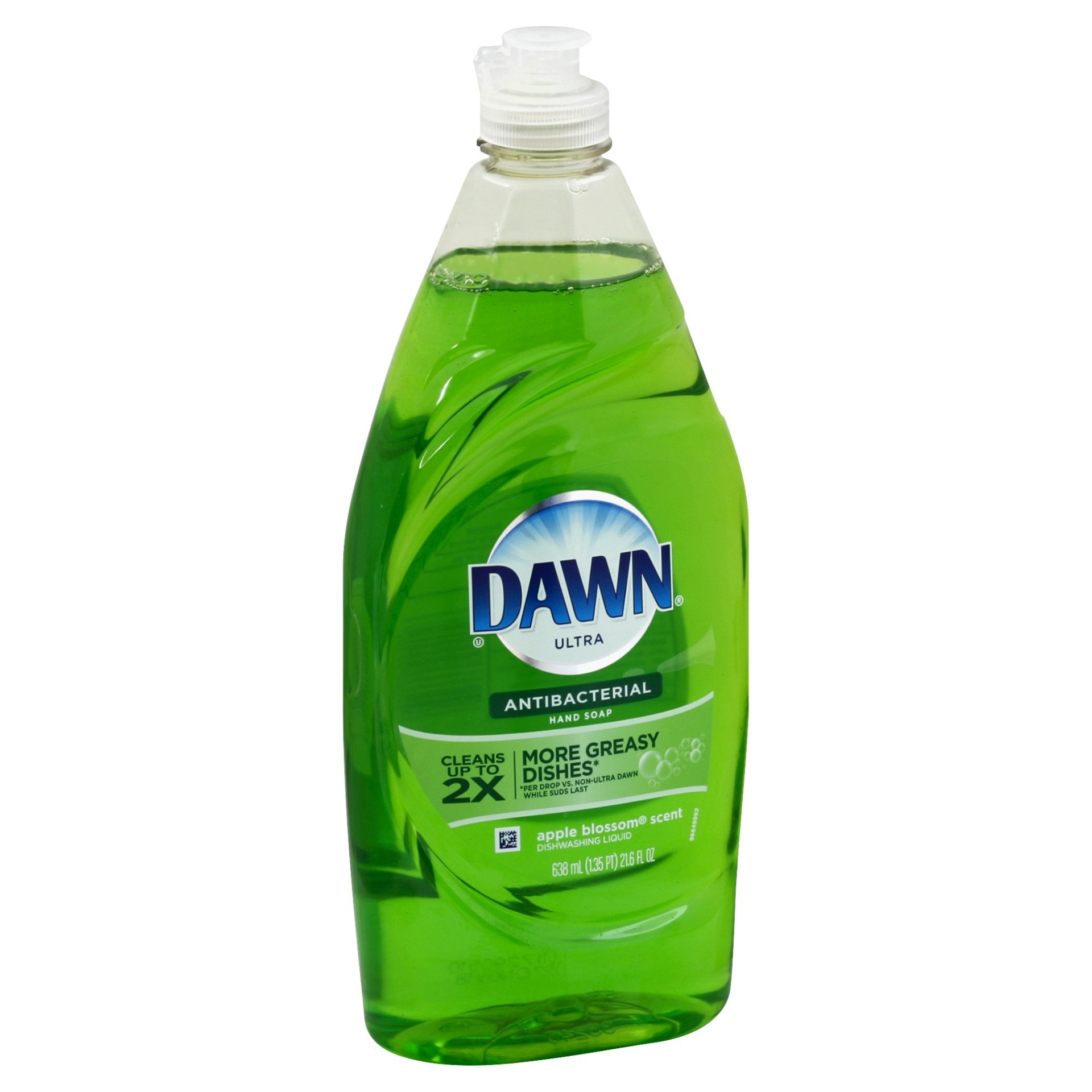 slide 1 of 1, Dawn Ultra Apple Blossom Dishwashing Liquid Antibacterial, 21.6 oz