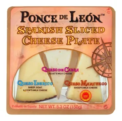 Ponce De Leon Spanish Sliced Cheese Plate