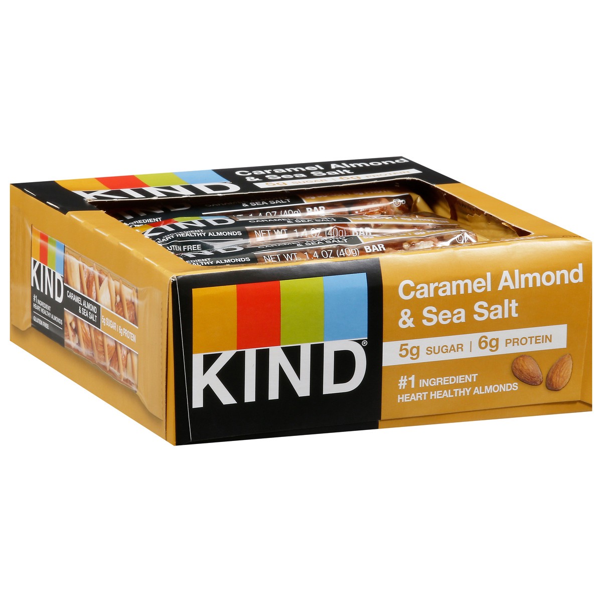 slide 3 of 14, KIND Caramel Almond & Sea Salt Bars 12 - 1.4 oz Bars, 12 ct