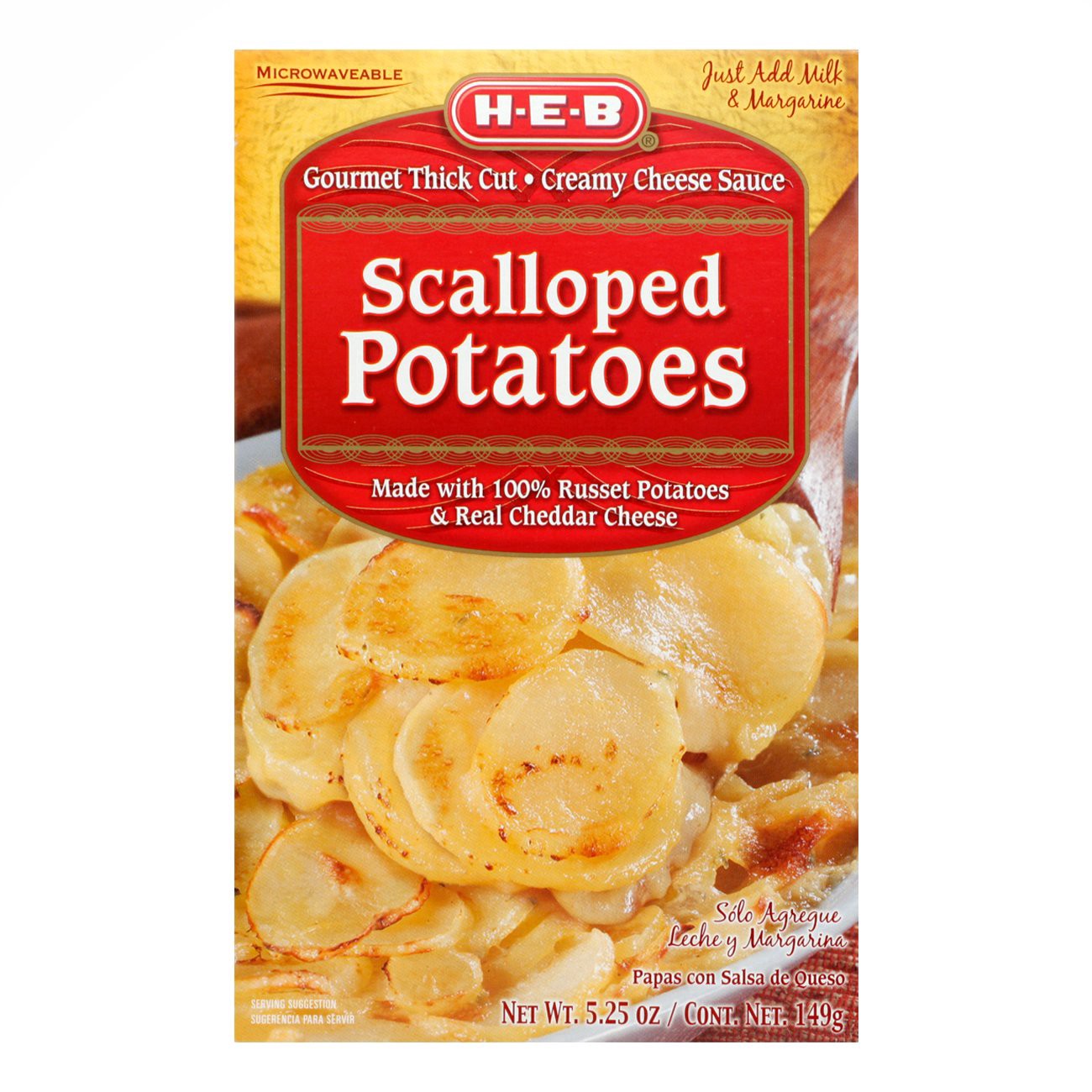 slide 1 of 1, H-E-B Scalloped Potatoes, 5.25 oz