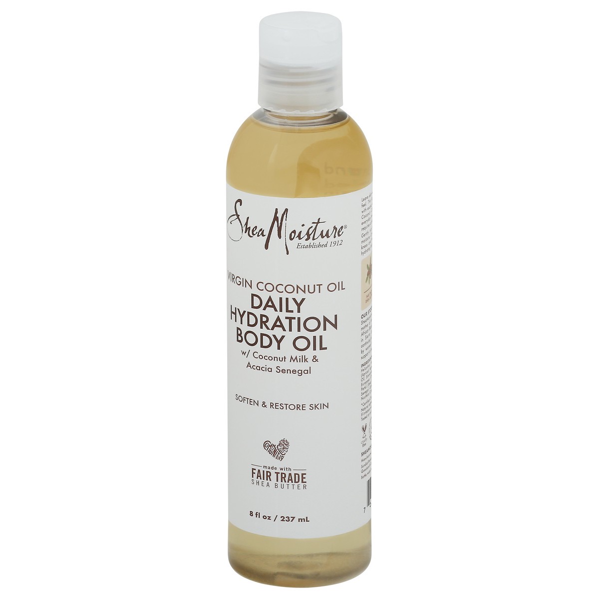 slide 9 of 9, SheaMoisture Daily Hydration Body Oil Virgin Coconut Oil, 8 oz, 8 oz