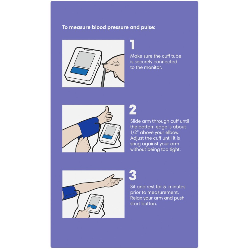 slide 2 of 5, Kroger Automatic Arm Blood Pressure Monitor, 1 ct