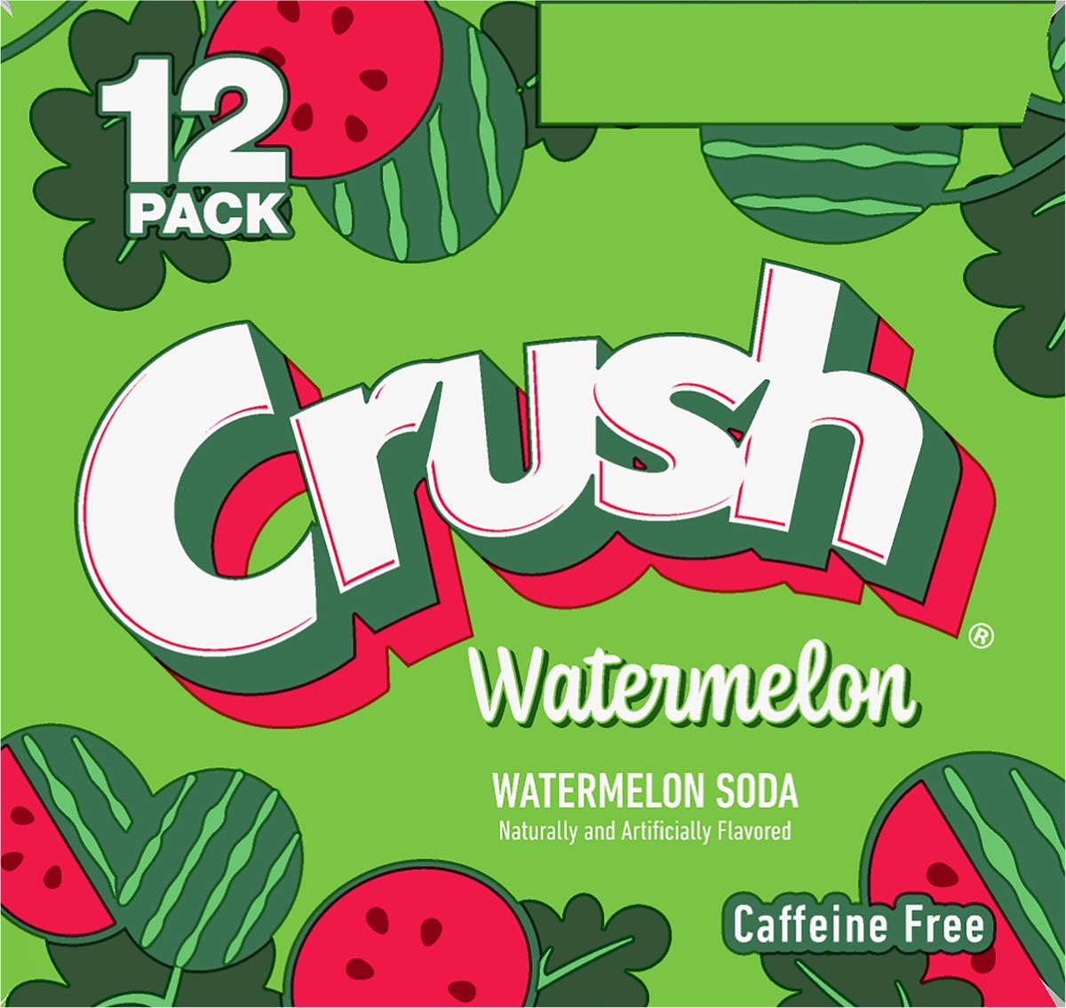 slide 4 of 12, Crush Watermelon Soda, 12 fl oz cans, 12 pack, 144 fl oz