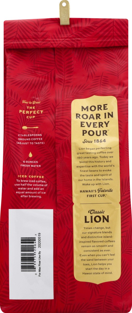 slide 9 of 9, Lion Coffee Auto Drip Grind Medium Roast Original, 24 oz