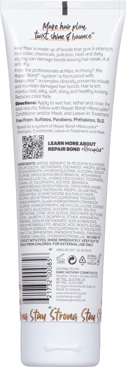 slide 7 of 9, Marc Anthony Repair Bond Daily Care Shampoo 8.45 fl oz, 8.45 fl oz