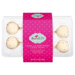 Sweet P's Bake Shop Vanilla Birthday Cake Pops 5.4 oz