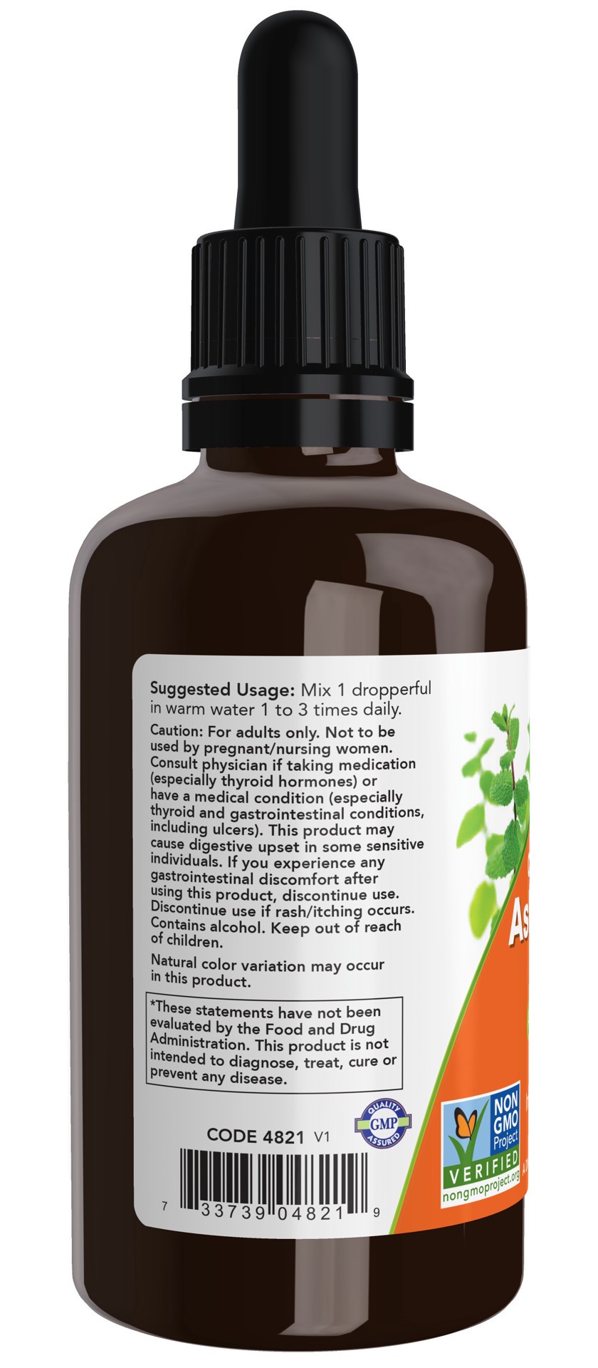 slide 2 of 4, NOW Ashwagandha Extract Liquid, Organic - 2 fl. oz., 2 fl oz