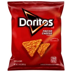 Doritos Tortilla Chips Nacho Cheese Flavored 1 3/4 Oz