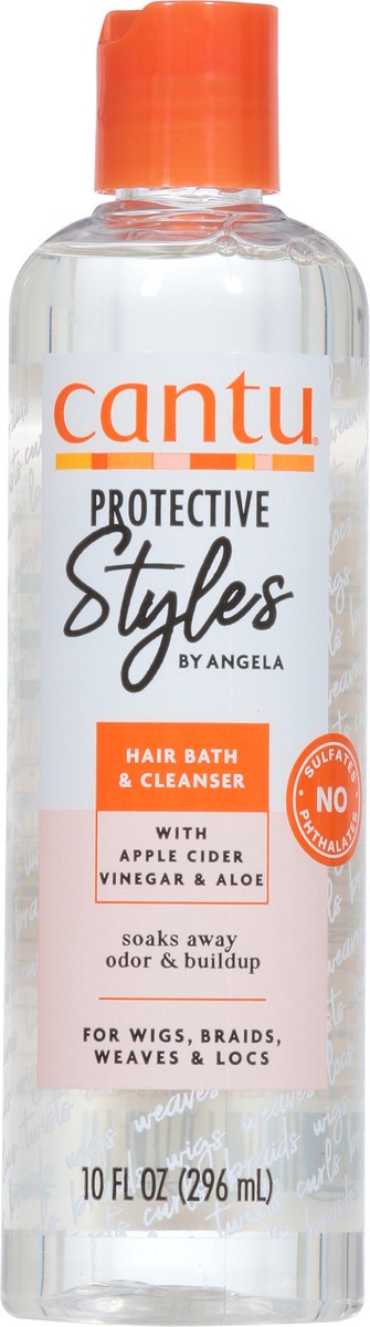 slide 6 of 9, Cantu Protective Styles Hair Bath & Cleanser with Apple Cider Vinegar & Aloe 10 fl oz, 10 fl oz
