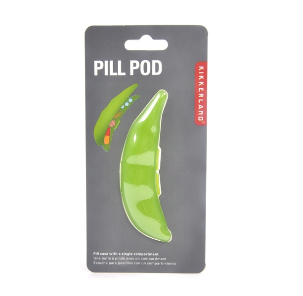 slide 1 of 1, Kikkerland Peapod Pill Case, 1 ct