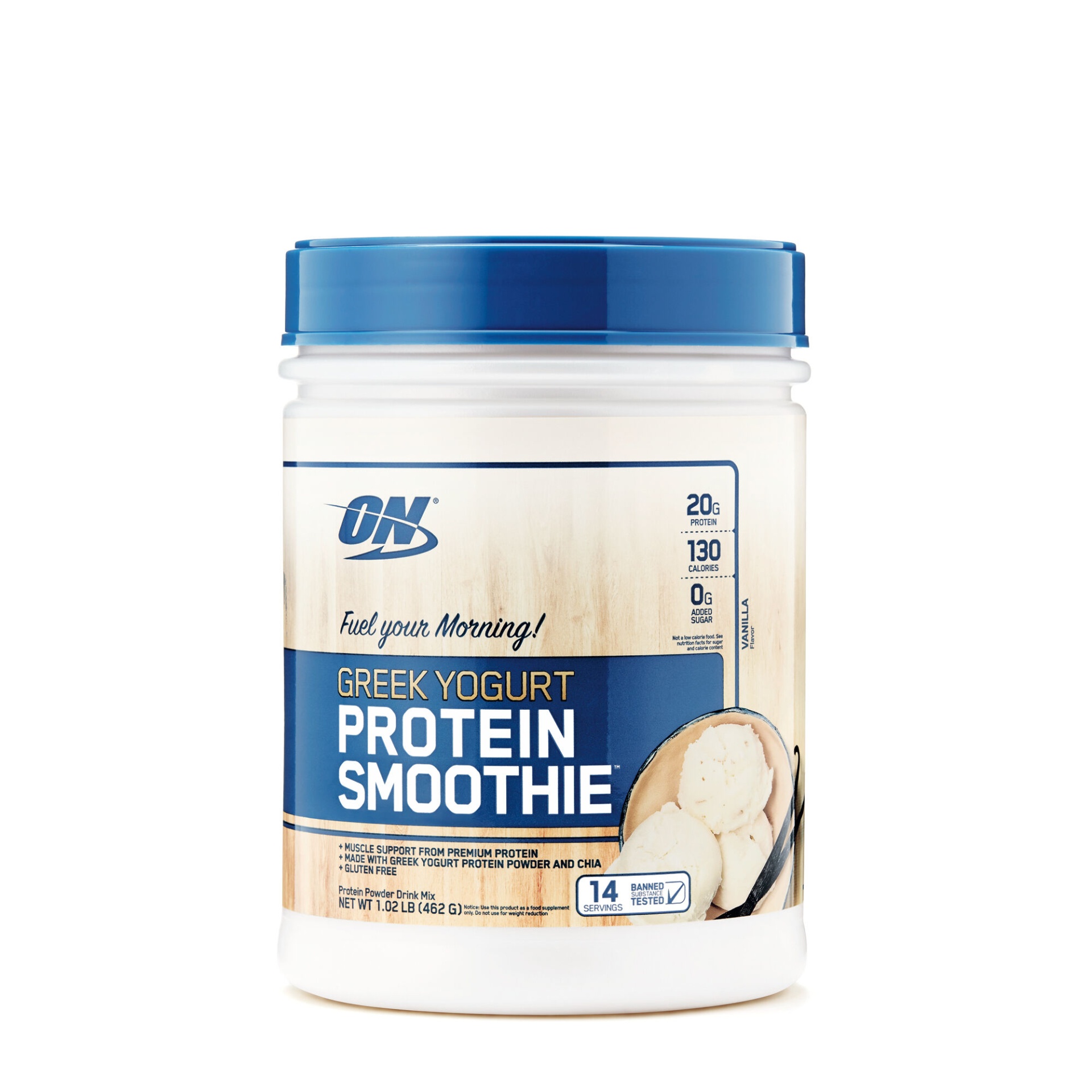 slide 1 of 1, Optimum Nutrition Greek Yogurt Protein Smoothie - Vanilla, 1 ct