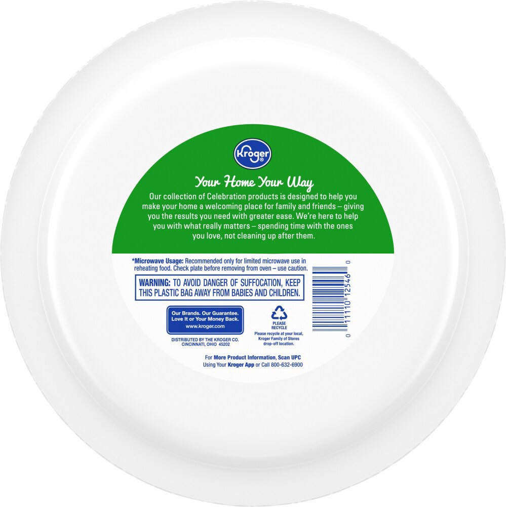 slide 2 of 2, Kroger Celebration Paper Plates, 48 ct