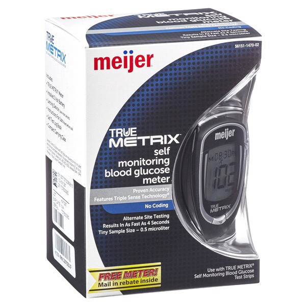 slide 22 of 29, True Metrix  Self Monitering Blood Glucose Meter, 1 ct