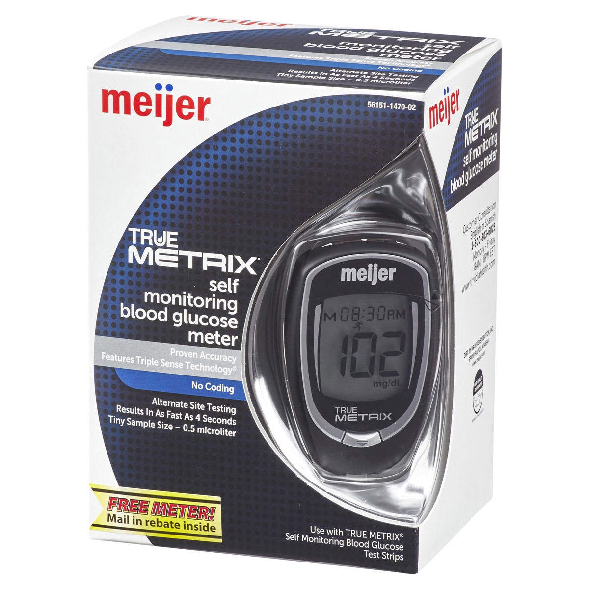 slide 23 of 29, True Metrix  Self Monitering Blood Glucose Meter, 1 ct