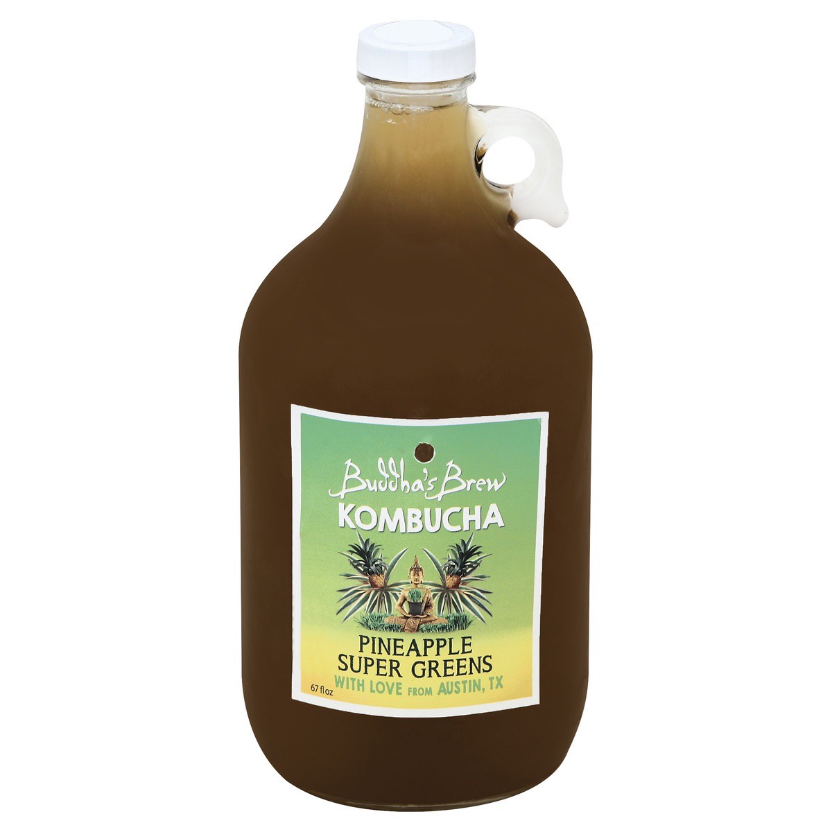 slide 1 of 4, Buddha's Brew Kombucha- 2 liter, 2 liter