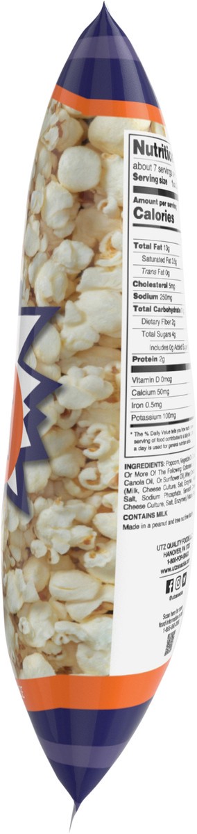 slide 10 of 11, Utz White Cheddar Cheese Flavored Popcorn 6.5 oz, 6.5 oz