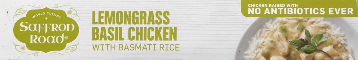slide 7 of 14, Saffron Road With Basmati Rice Lemongrass Basil Chicken 10 oz, 10 oz