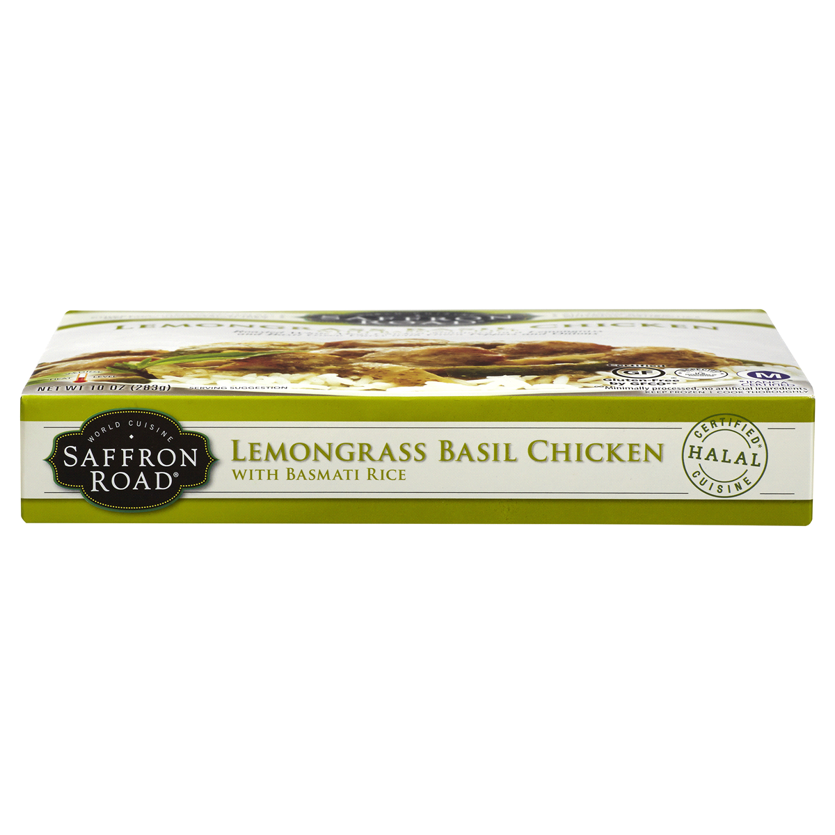 slide 2 of 14, Saffron Road With Basmati Rice Lemongrass Basil Chicken 10 oz, 10 oz