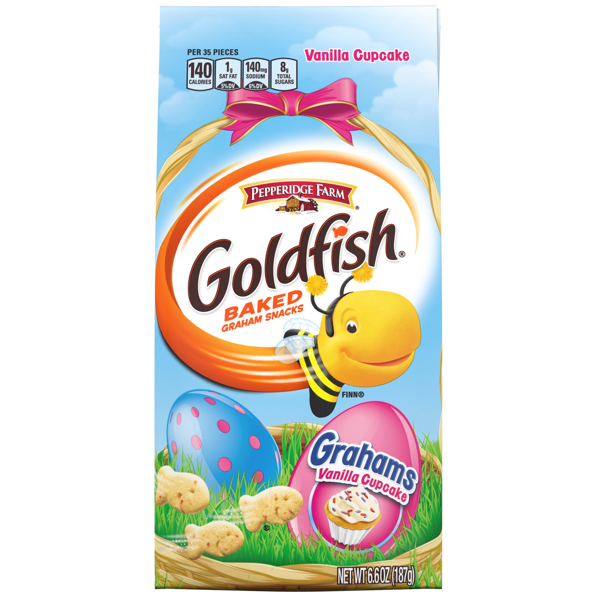 slide 1 of 5, Goldfish Pepperidge Farm Vanilla Cupcake Baked Graham Snacks, 6.6 oz