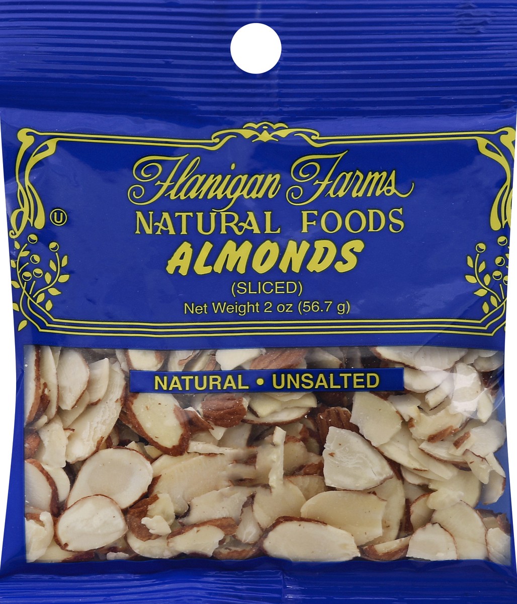 slide 6 of 7, Flanigan Farms Almonds 2 oz, 2 oz