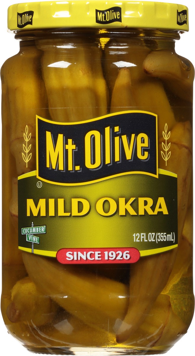 slide 10 of 13, Mt. Olive Mild Okra Pickles 12 fl oz Jar, 12 fl oz