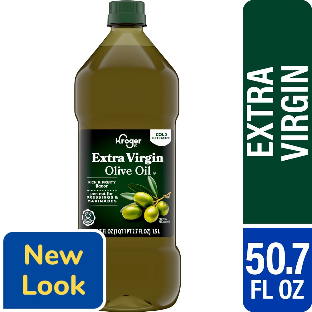 slide 4 of 4, Kroger® Cold Extracted Extra Virgin Olive Oil, 50.7 fl oz