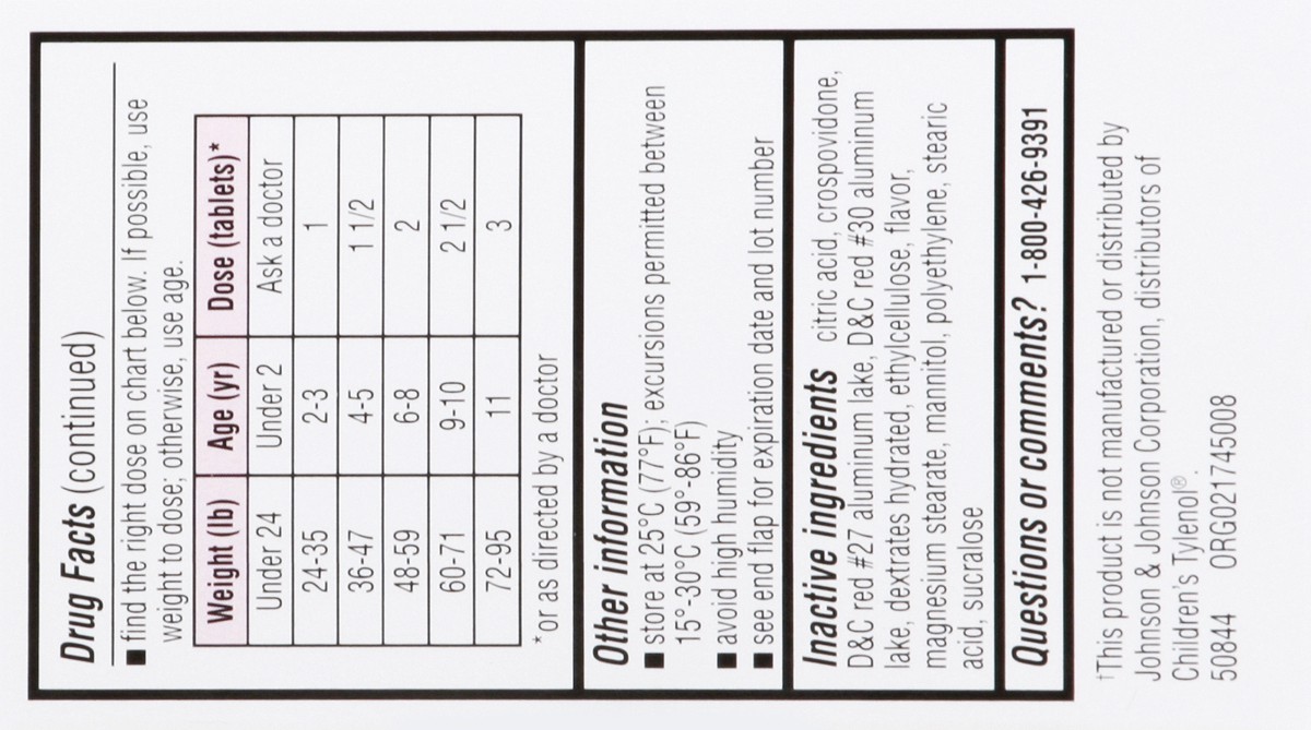 slide 4 of 7, S Care Acetaminophen Child Chew Tablets, 24 ct