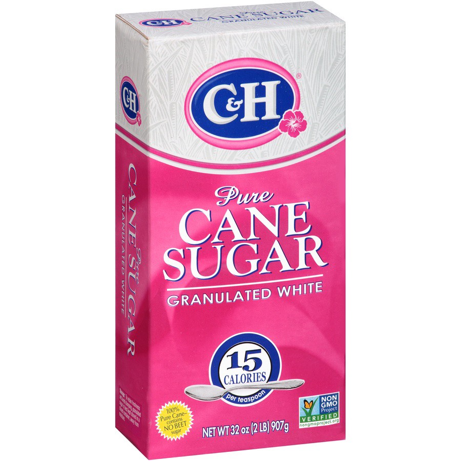 slide 2 of 8, C&H Pure Cane Granulated White Sugar 32 oz. Box, 32 oz