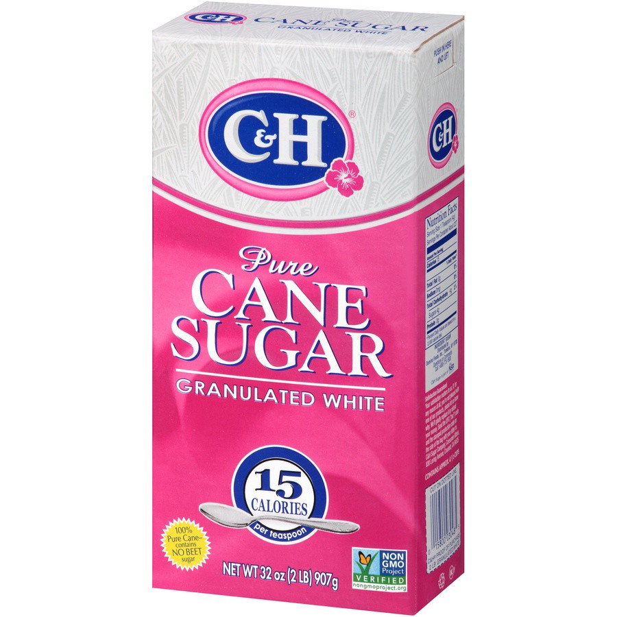slide 3 of 8, C&H Pure Cane Granulated White Sugar 32 oz. Box, 32 oz