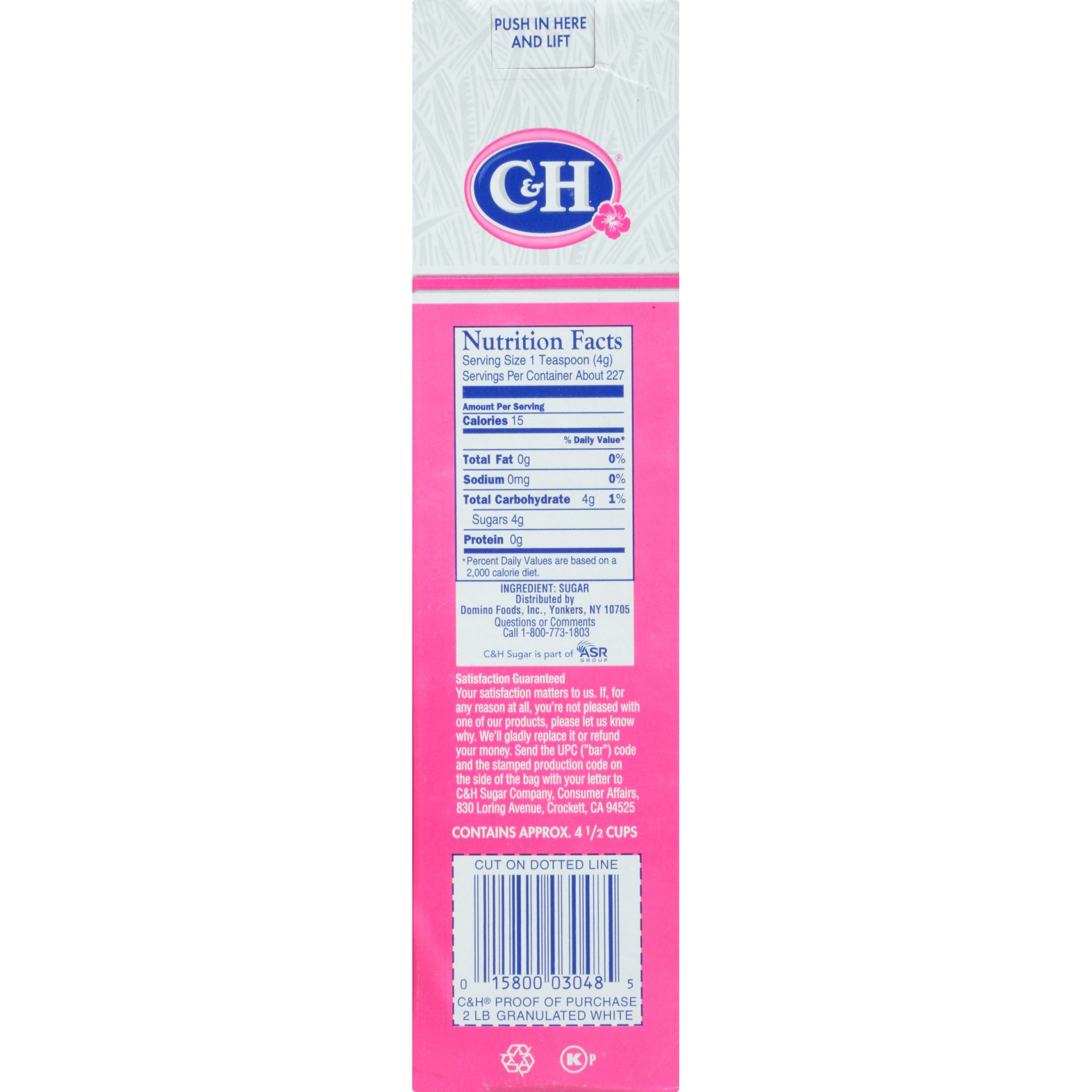 slide 5 of 8, C&H Pure Cane Granulated White Sugar 32 oz. Box, 32 oz