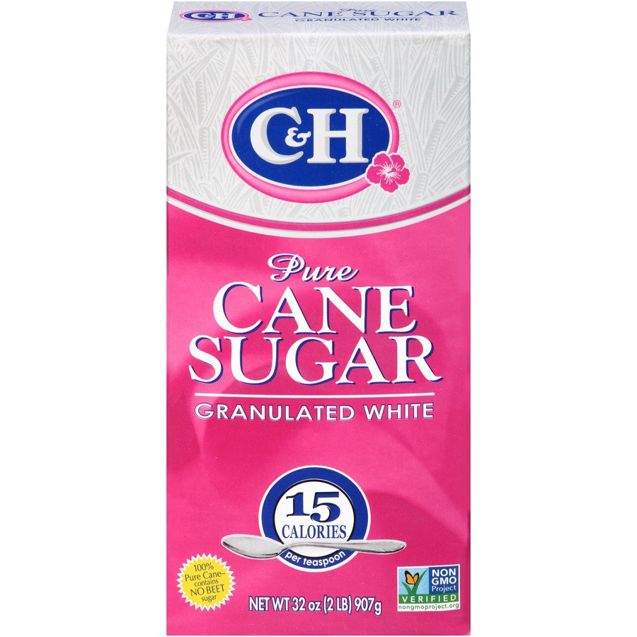 slide 1 of 8, C&H Pure Cane Granulated White Sugar 32 oz. Box, 32 oz
