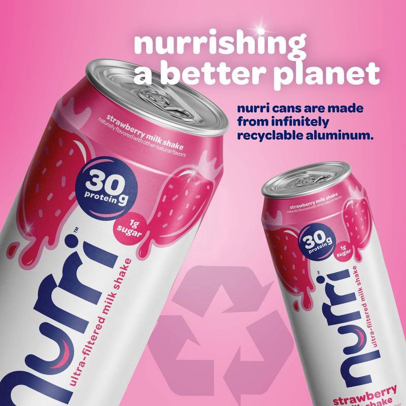 slide 3 of 7, Nurri Ultra-Filtered Strawberry Milk Shake - 11 fl oz, 11 fl oz